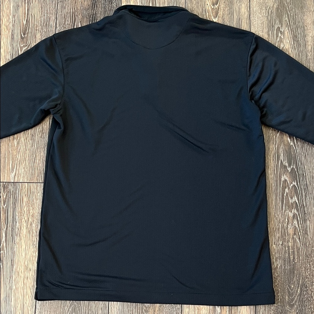 Nike Sphere Dry Golf Men's XL Black Long Sleeve Polo Shirt - Picture 4 of 14